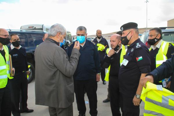 الرحامنة يطلع على مراحل انشاء جمرك عمان