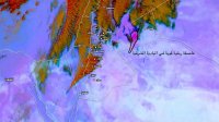 عاصفة رملية قوية في البادية الشرقية
