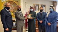 السفير القطري يستقبل رئيس جامعة الحسين بن طلال