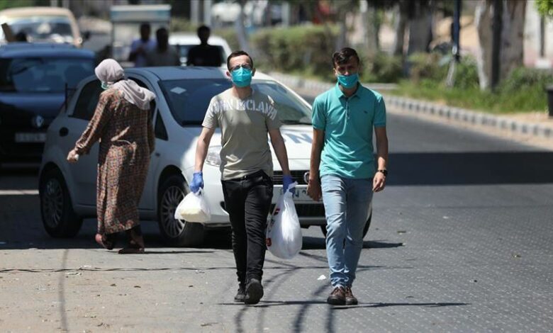 غزة: 5 وفيات و610 إصابات جديدة بكورونا