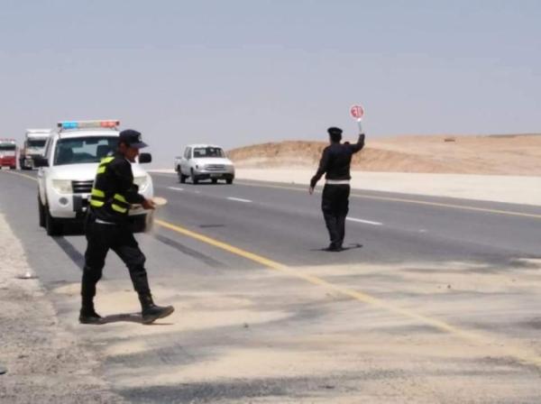 ضبط مركبة تسير بسرعة 180 كم على طريق البحر الميت