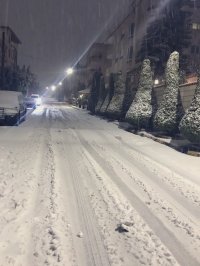 مناطق سيستمر تساقط الثلوج عليها حتى صباح الخميس - فيديو