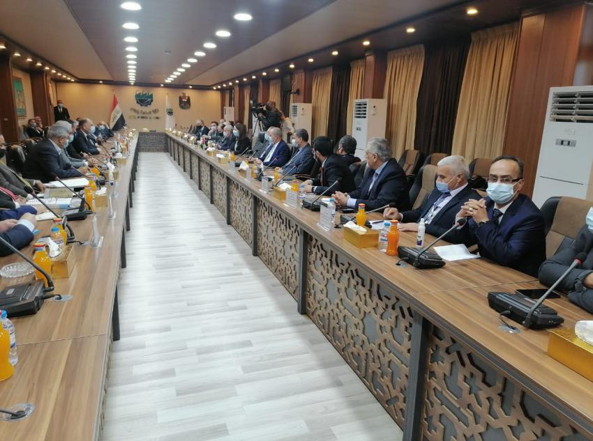 الوفد الأردني يبحث في بغداد تعزيز التعاون وإقامة المدينة الاقتصادية (صور)