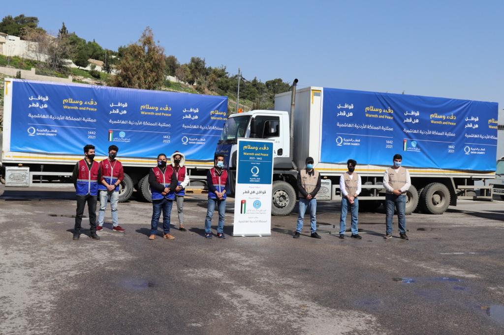الهيئة الخيرية الأردنية الهاشمية وقطر الخيرية تدشنان مشروع دفء وسلام