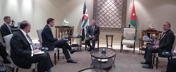 الملك لـ وفد أمريكي رفيع: حل الدولتين والقدس الشرقية عاصمة لفلسطين