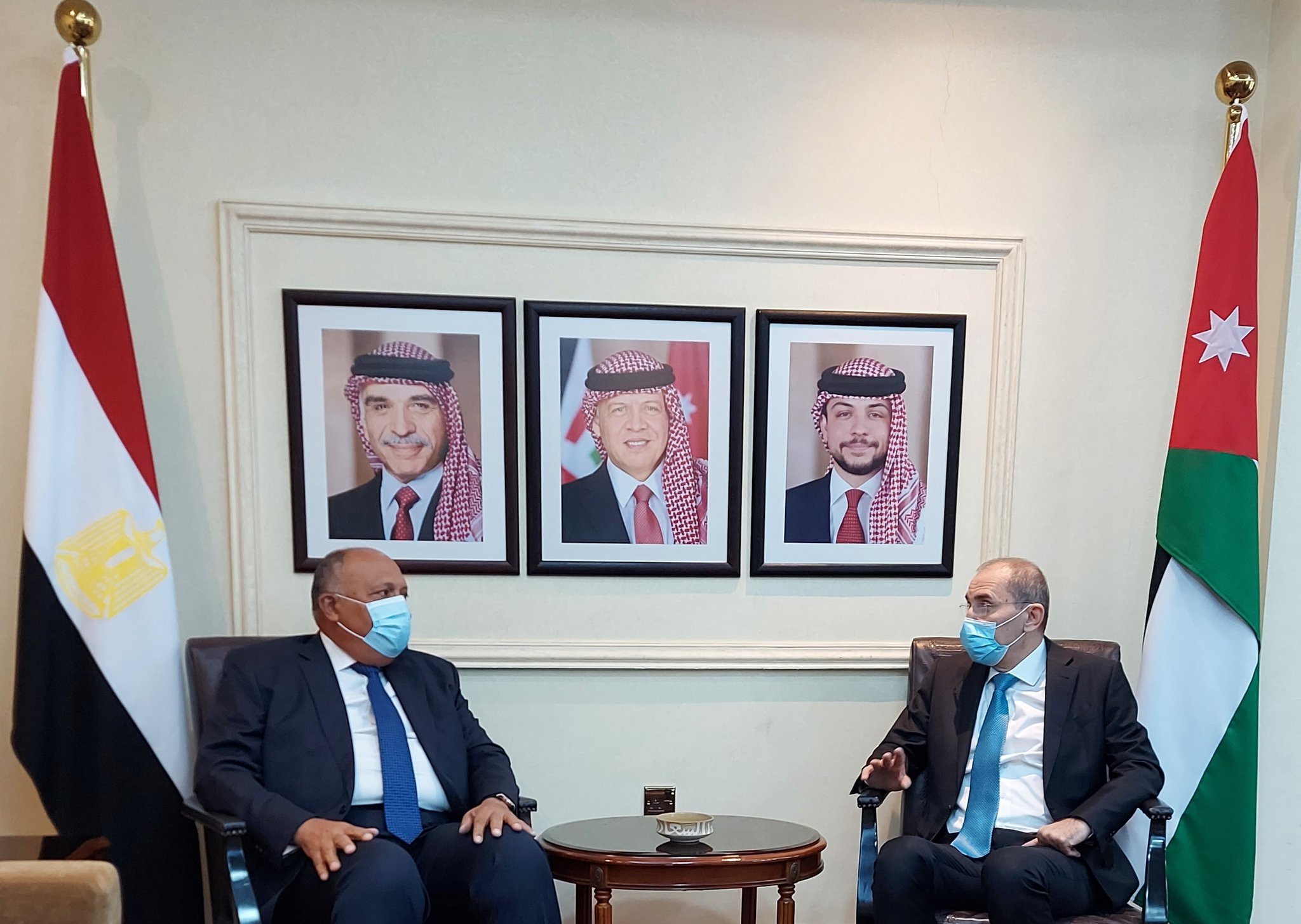 الصفدي وشكري ينسقان للتصدي للممارسات الصهيونية