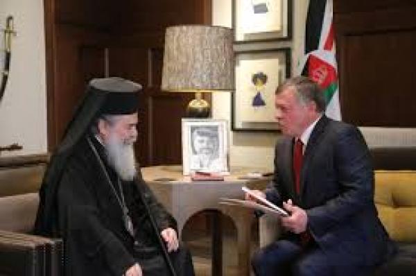 البطريرك ثيوفيلوس: الأردن هو السند الأكبر لفلسطين