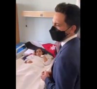 ولي العهد يطمئن على الطفلتين القادمتين من غزة للعلاج في مدينة الحسين الطبية (فيديو)