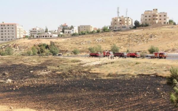 144 حريق اعشاب في الأردن