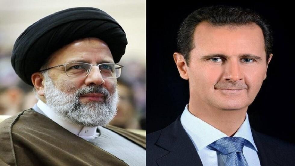 الأسد يهنئ الرئيس الإيراني (رئيسي)