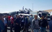 إصابة (29)شخص اثر حادث تصادم ما بين حافلتين في الزرقاء