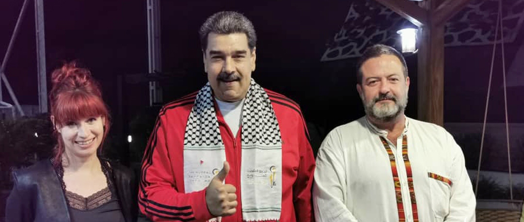 دعما للقضية الفلسطينية.. الرئيس الفنزويلي يظهر مرتديا الكوفية