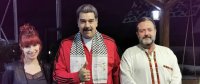 دعما للقضية الفلسطينية.. الرئيس الفنزويلي يظهر مرتديا الكوفية
