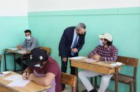 وزير التربية يتفقد قاعات امتحان الثانوية في إربد وبني عبيد