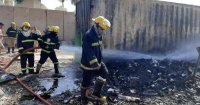 حريق بمطار المثنى في بغداد .. وإنقاذ حاوية صواريخ