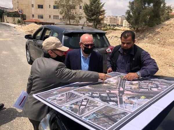 الاشغال: 98% نسبة الإنجاز بمشروع تقاطع مرج الحمام