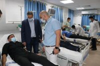مرتبات المستشفى الميداني الأردني غزة تنفذ حملة للتبرع بالدم