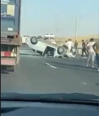 وفاة و4 اصابات بتدهور مركبة على الطريق الصحراوي(فيديو)