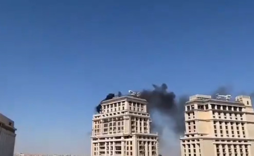 حريق في فندق الريتز كارلتون بعمّان (فيديو )
