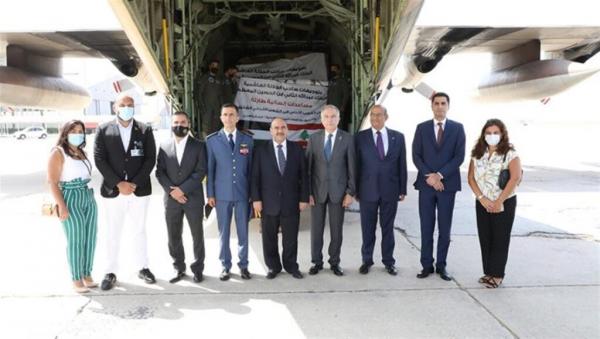 لبنان يتسلم 19 طنا من المساعدات الطبية الأردنية