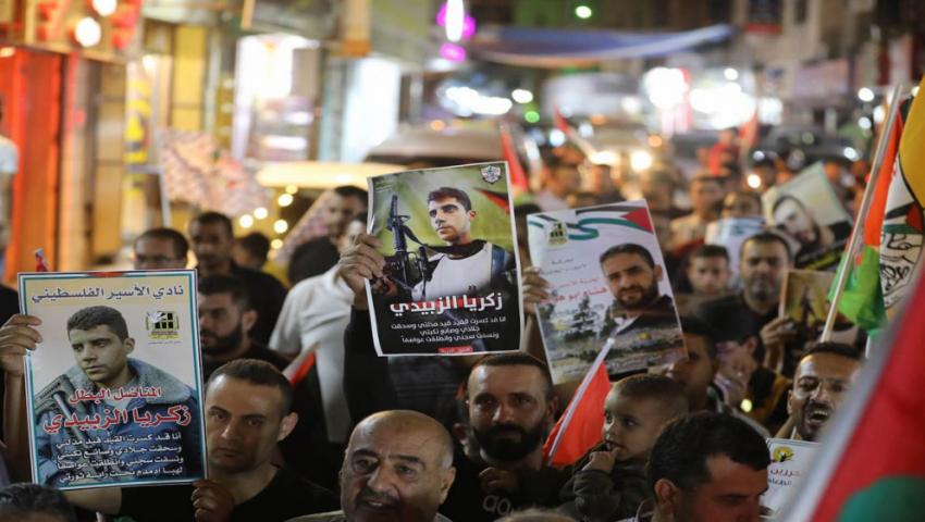 مسيرات في فلسطين لنصرة الأسرى (صور)