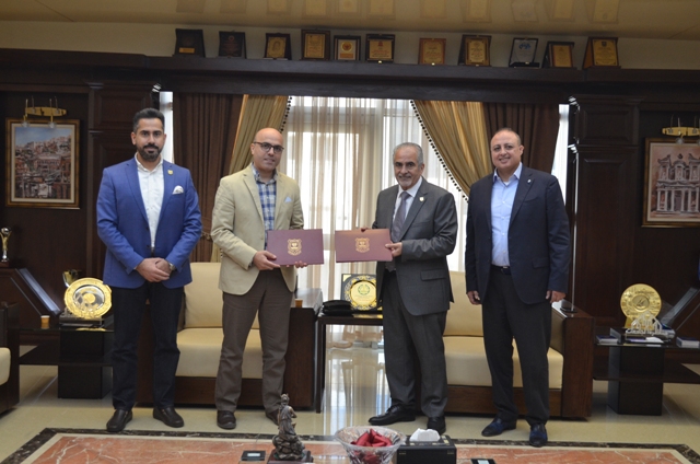  تعاون علمي بين عمان الأهلية وجامعة الحواش الخاصة
