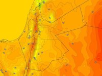الأردن | ازدياد تأثر المملكة بكتلة هوائية مُعتدلة الحرارة الثلاثاء