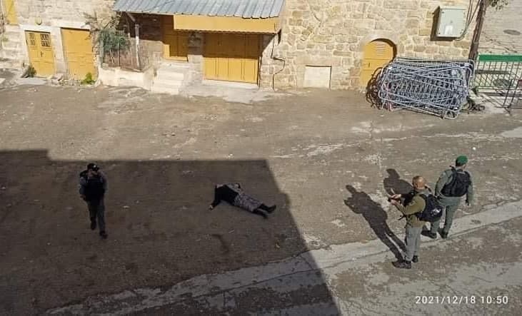 الجيش الصهيوني يعتقل مسنة في الخليل بحجة اعتدائها على مستوطن (فيديو)