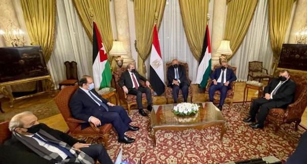البيان الختامي للاجتماع الأردني المصري الفلسطيني
