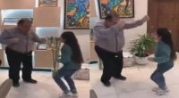 طبيب عراقي يراقص طفلة مريضة - فيديو