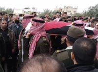 تشييع جثمان الشهيد النقيب محمد خضيرات في مسقط رأسه