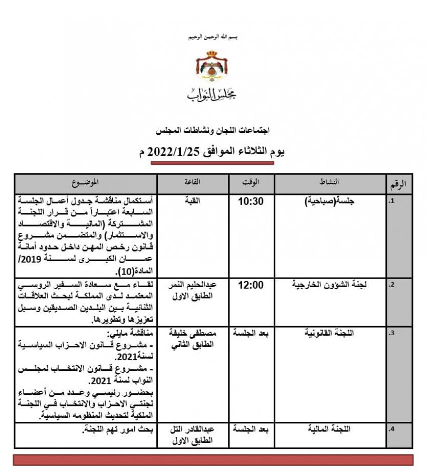 قانونية النواب تبدأ مناقشة قانوني الأحزاب والانتخاب