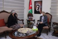 النجار والسفيرة الكندية تبحثان تطوير التبادل الثقافي