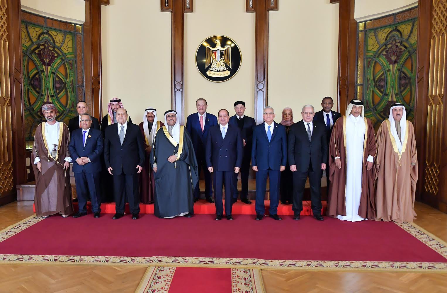 الدغمي ينقل تحيات الملك للرئيس المصري