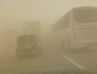 اغلاق الطريق الصحراوي بالاتجاهين في منطقة خان الزبيب
