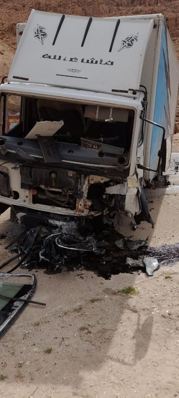 وفاة واصابة بحادث تصادم في الموجب