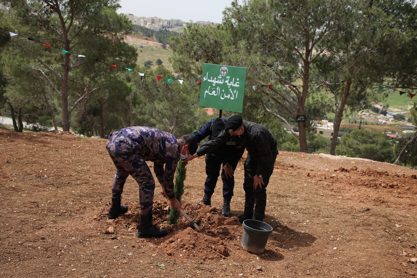 افتتاح غابة شهداء الأمن العام