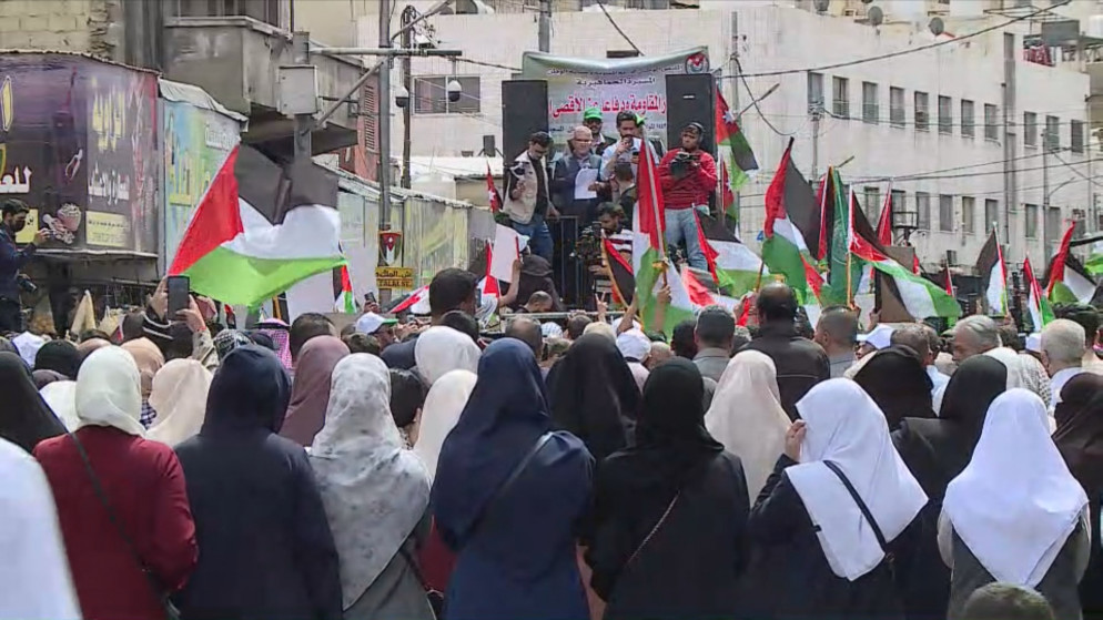 مسيرة جماهيرية من المسجد الحسيني نصرة للأقصى