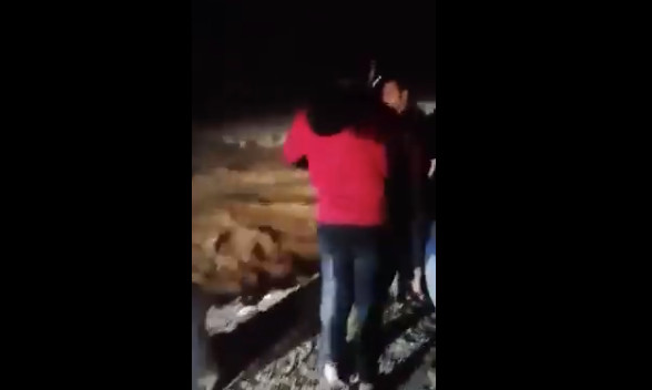 رغم التحذيرات لبلديات قرب سوريا ... مواطنون قرب السيول في منطقة وادي أم الجمال بمحافظة المفرق - فيديو