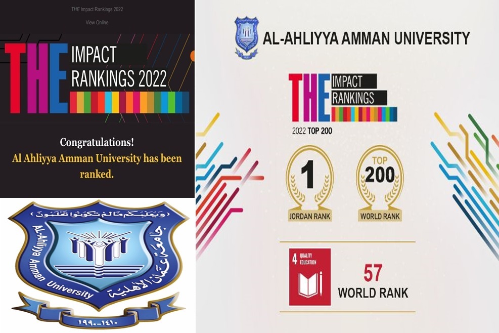  مجلس أمناء "عمان الاهلية "يهنىء رئيس الجامعة وأسرتها بمناسبة فوزها بالمرتبة الاولى على الجامعات الاردنية بتصنيف التايمز 2022