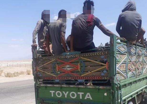 ضبط "ديانا" تحمل 30 راكباً بالصندوق الخلفي