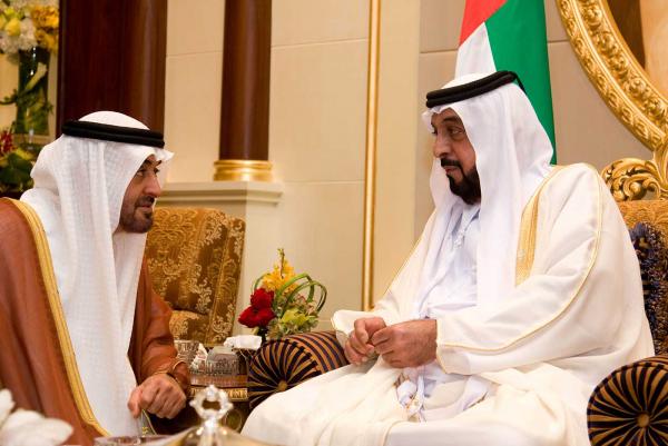 ولي عهد أبو ظبي ناعيا شقيقه رئيس الامارات: حكمته وعطاؤه في كل زاوية من زوايا الوطن