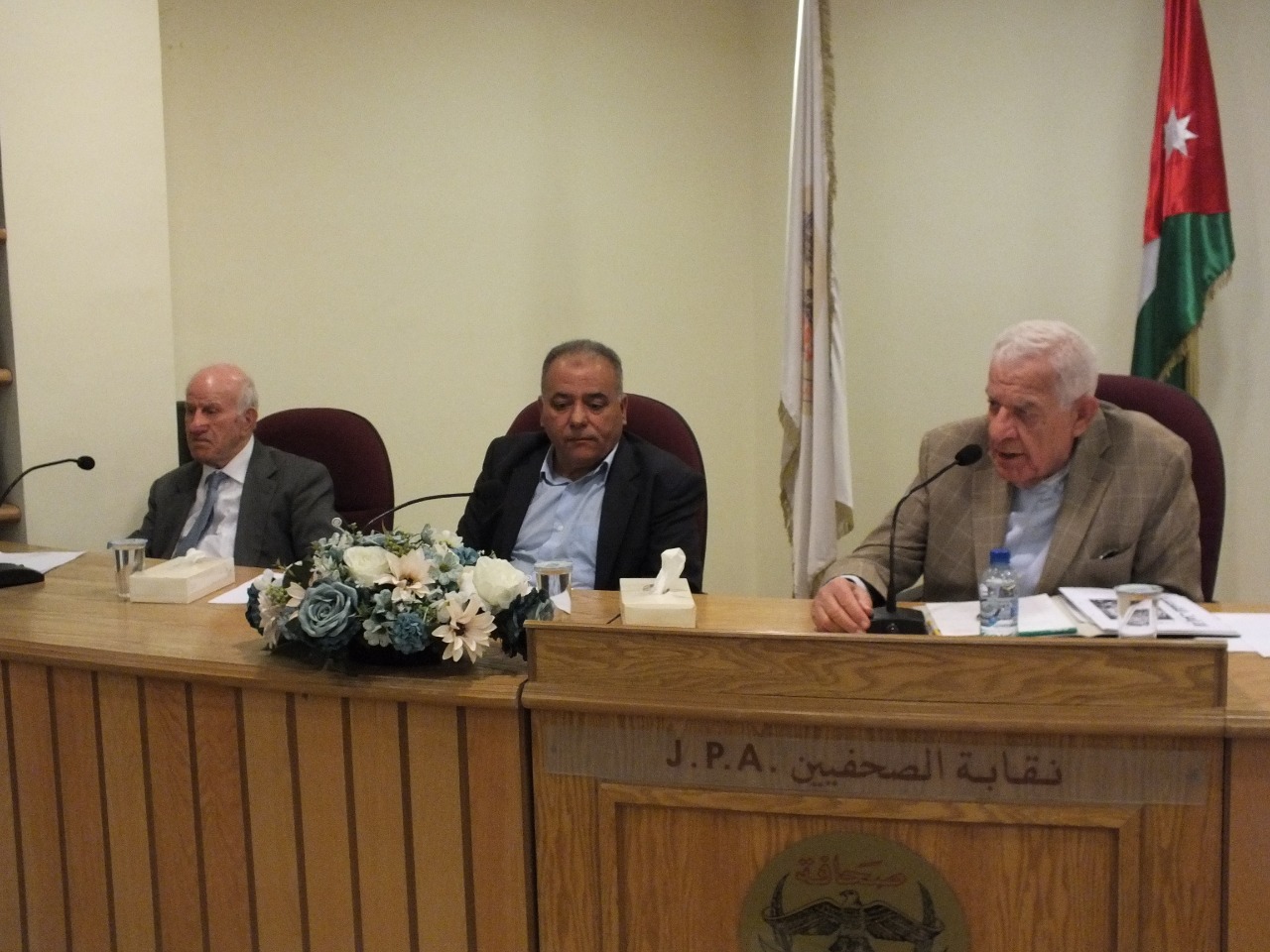 في ندوة للجنة فلسطين بنقابة الصحفيين بالذكرى 74 للنكبة
