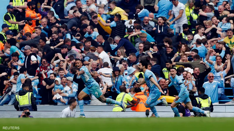 مانشستر سيتي يحرز لقب الدوري الإنجليزي الممتاز