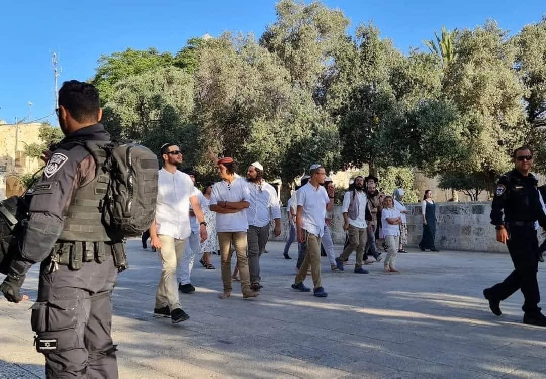 توتر في القدس .. مستوطنون يقتحمون الأقصى ودعوات لشد الرحال للمسجد (فيديو)