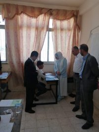 قبيلات تتفقد سير إمتحان الثانوية العامة في الشونة الجنوبية