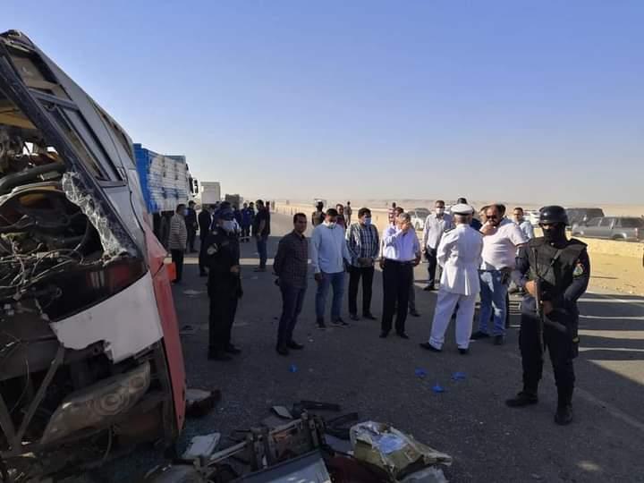 22 قتيلا بحادث مروع في مصر (صور)