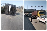 تحويلات مرورية في أبو علندا اثر تدهور "شاحنة"