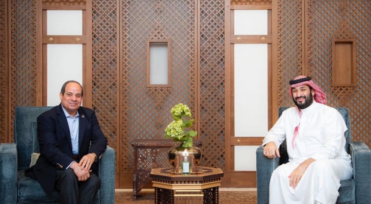 السيسي في ضيافة بن سلمان على السحور