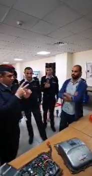 وفد من مركز تدريب دفاع مدني الوسط يزور الكلية الجامعية للتكنولوجيا ــ ابو علندا